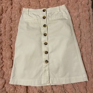 Ann Taylor Button Down A Line skirt